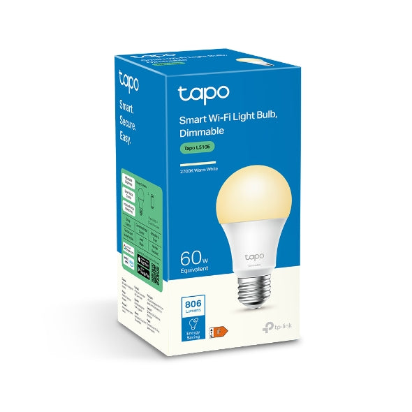 Bombilla LED Wi-Fi Inteligente E27 (Luz Cálida Regulable)