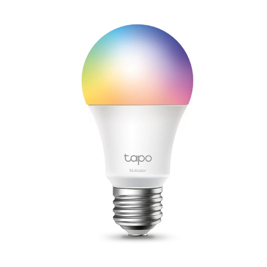 Tapo – Bombilla LED multicolor inteligente Wi-Fi, casquillo E27, compatible con Alexa y Google Home, 806 lúmenes, 8.3W, sin necesidad de concentrador, control remoto/app