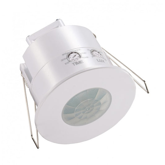 Detector movimiento 360º ip20 p/empotrar e12