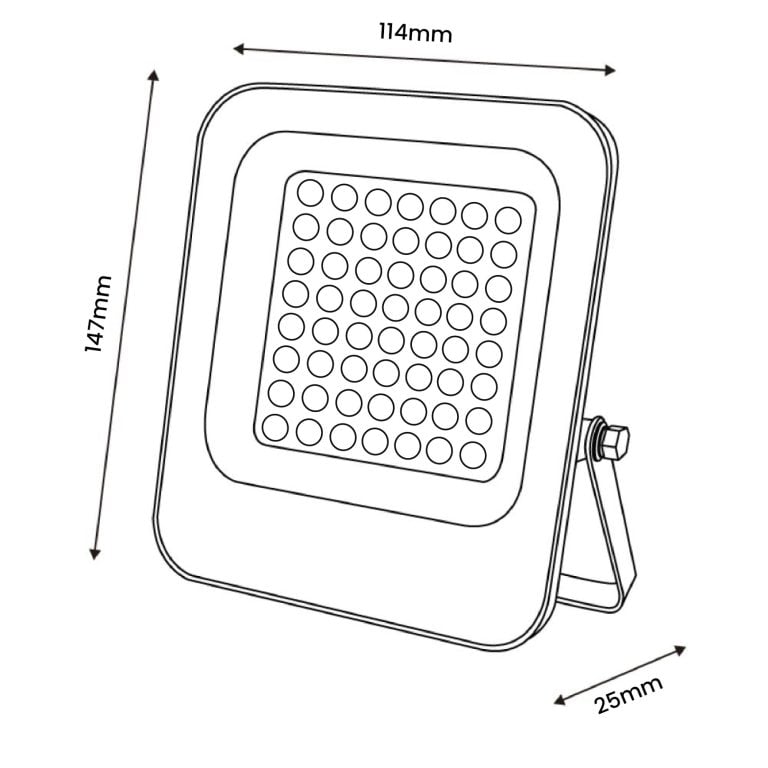 Foco Proyector LED SMD 20W 2400LM Chip Osram Mini On Plus Regulable IP65