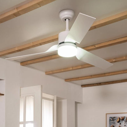 Ventilador de Techo Silencioso Minimal Blanco 132cm Motor DC