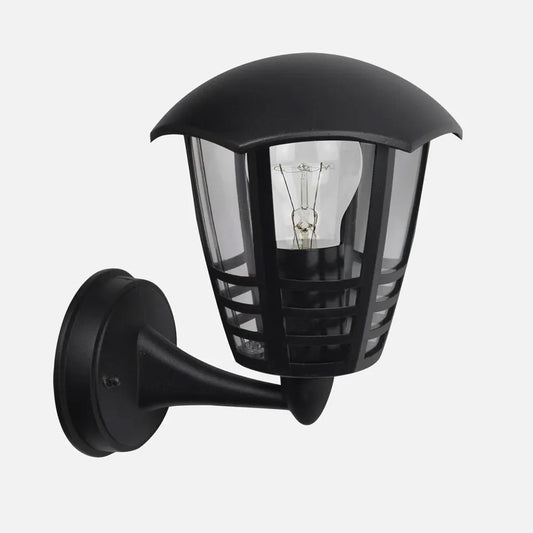 Aplique Exterior Aluminio Alnilan 1xe27 Negro Ip44 24x21,5x18 Cm