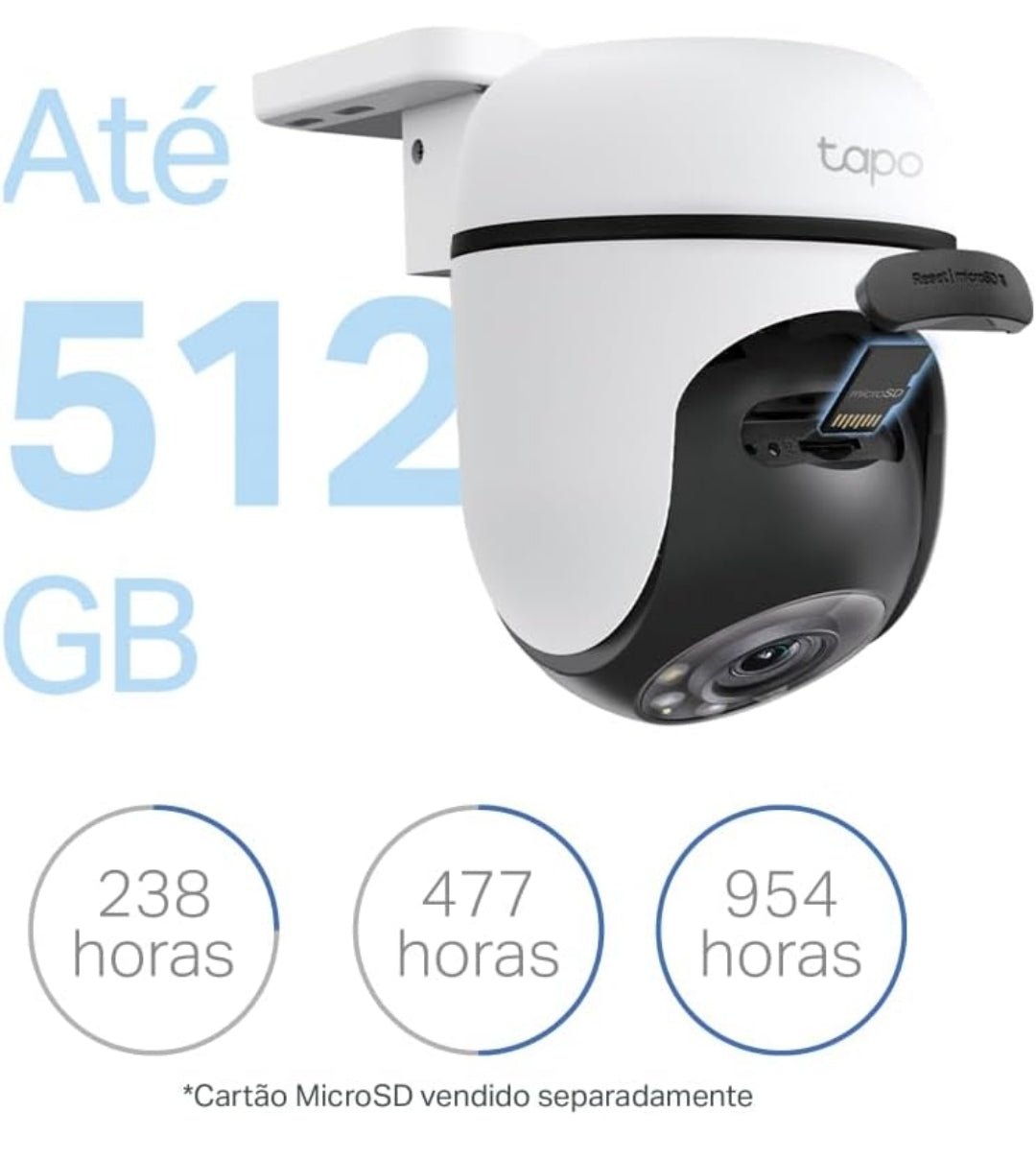 Tapo C500 - Cámara Vigilancia Wi-FI Exterior 360º, Resolución 1080p, Detección Movimiento, Visión Nocturna hasta 30 m, Audio Bi-direccional, Sirena, Compatible Alexa y Google, 2MP