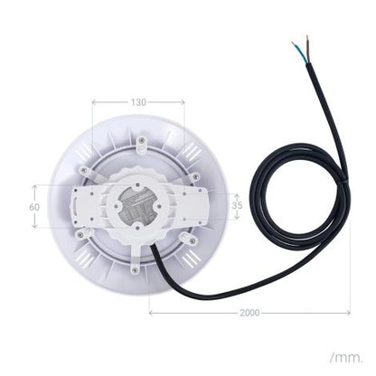Foco Piscina Superficie LED RGB Sumergible 12V AC IP68 20W