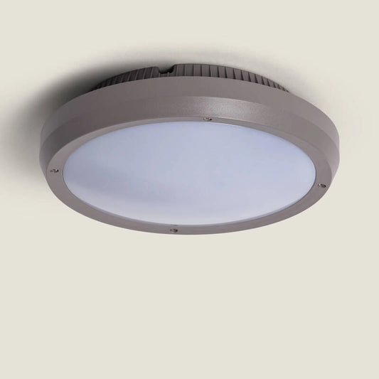 Plafón Circular para Exterior Ø300 mm IP65 Curio Gris