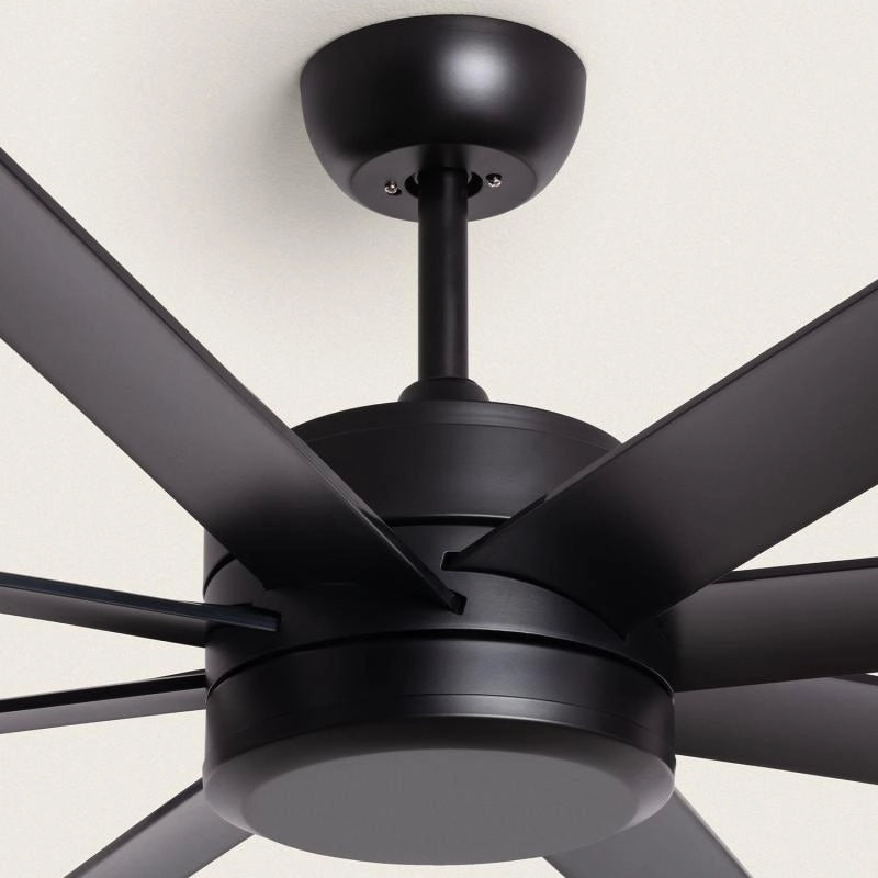 Ventilador de Techo Silencioso Hidra Negro 165cm Motor DC