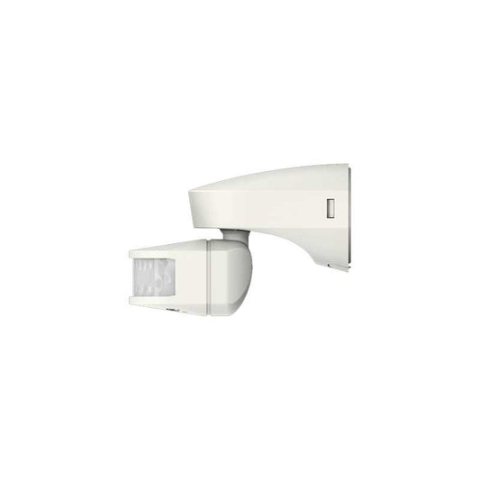 DETECTOR DE MOVIMIENTO MONTAJE SUPERFICIE PARED ALCANCE MAXIMO 12M. ANGULO 180º IP55 BLANCO