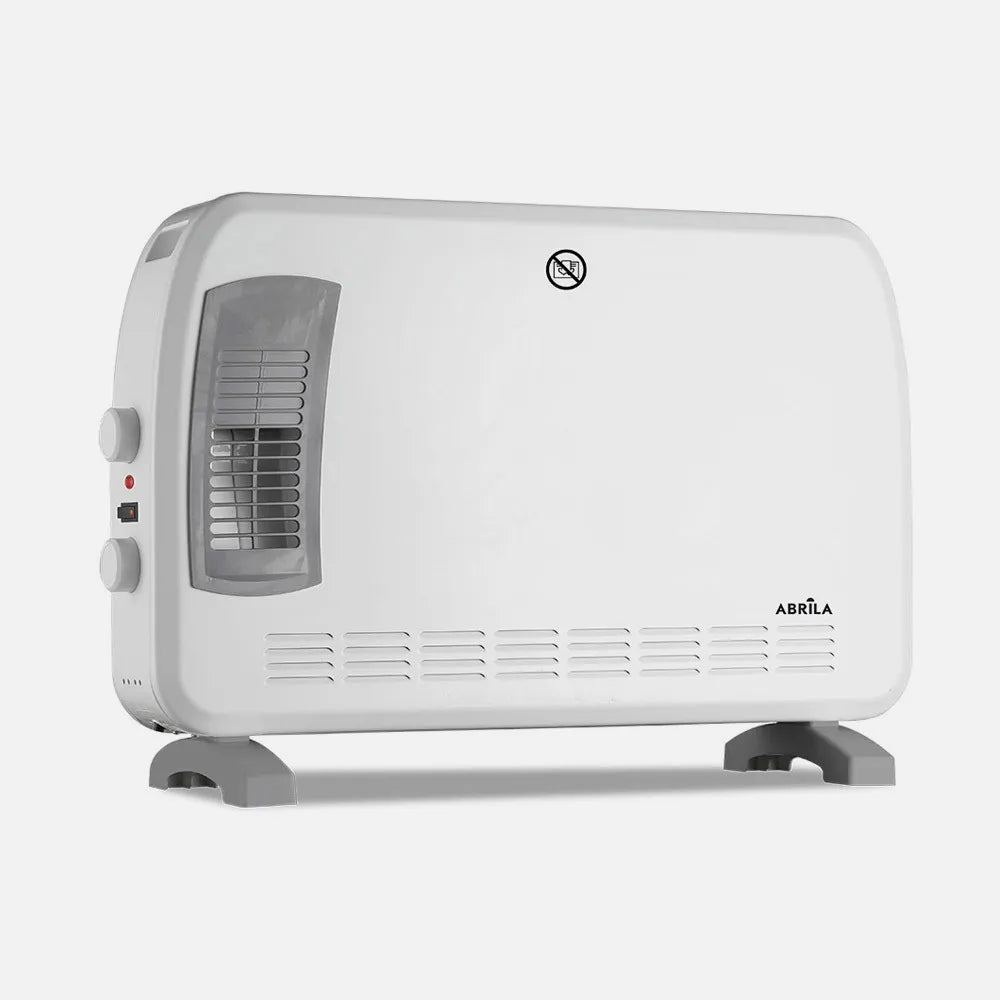 Convector Bengala 2000w Blanco/gris 3potencias funcion Turbo Termost.regulable Seguridad,asa 42,5x61x20,5cm