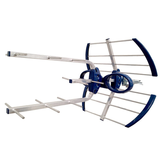 Antena uhf lte2 (470-694 mhz) con conector f. g: 17 db. filtro 5g alto rechazo.