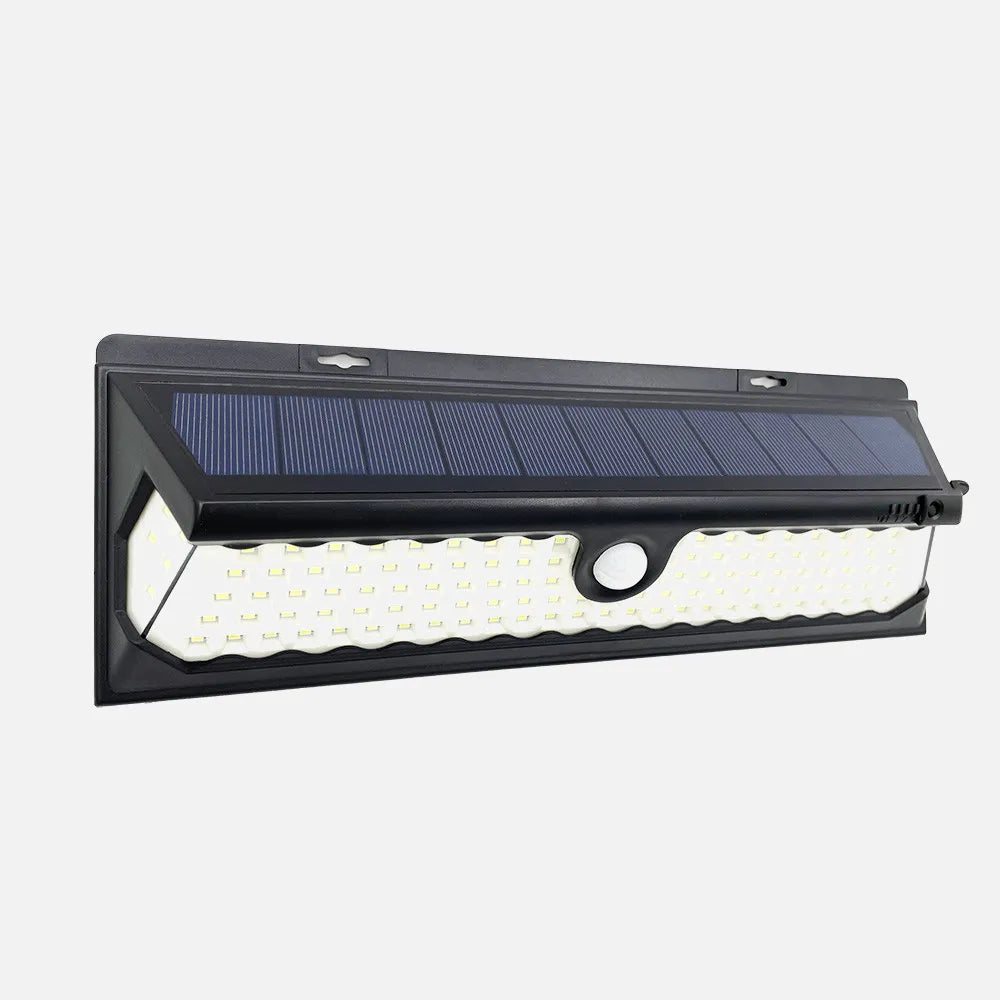 Aplique Solar 6500k Kira Negro 1100 Lm Ip65 10,5x30x5cm Sensor Movimiento CrepuscularRegulacion de Intensidad 3 Posiciones