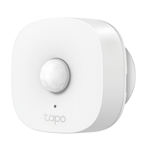 Tapo TP-Link T100 - Detector de Movimiento WiFi, Amplia Cobertura, Sensor de Alarma Antirrobo,Rotación 120º, Montaje Magnético, Control App, Requiere Hub