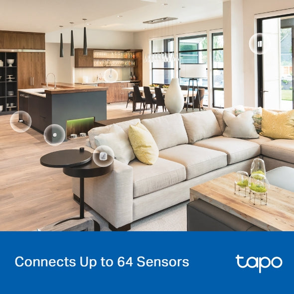 Tapo H100 – Concentrador Inteligente con 19 Tonos, Control centralizado del hogar Inteligente, conexión WiFi hasta 64 Dispositivos, Alarma Inteligente, Plug & Play