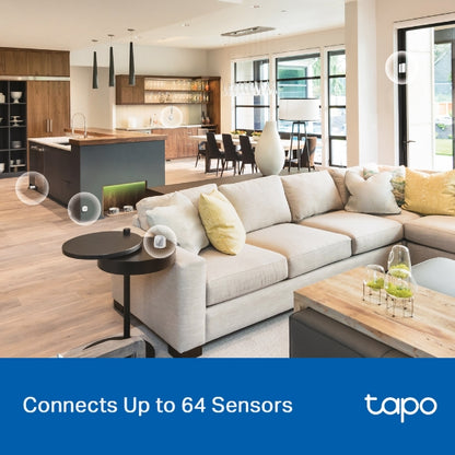 Tapo H100 – Concentrador Inteligente con 19 Tonos, Control centralizado del hogar Inteligente, conexión WiFi hasta 64 Dispositivos, Alarma Inteligente, Plug & Play