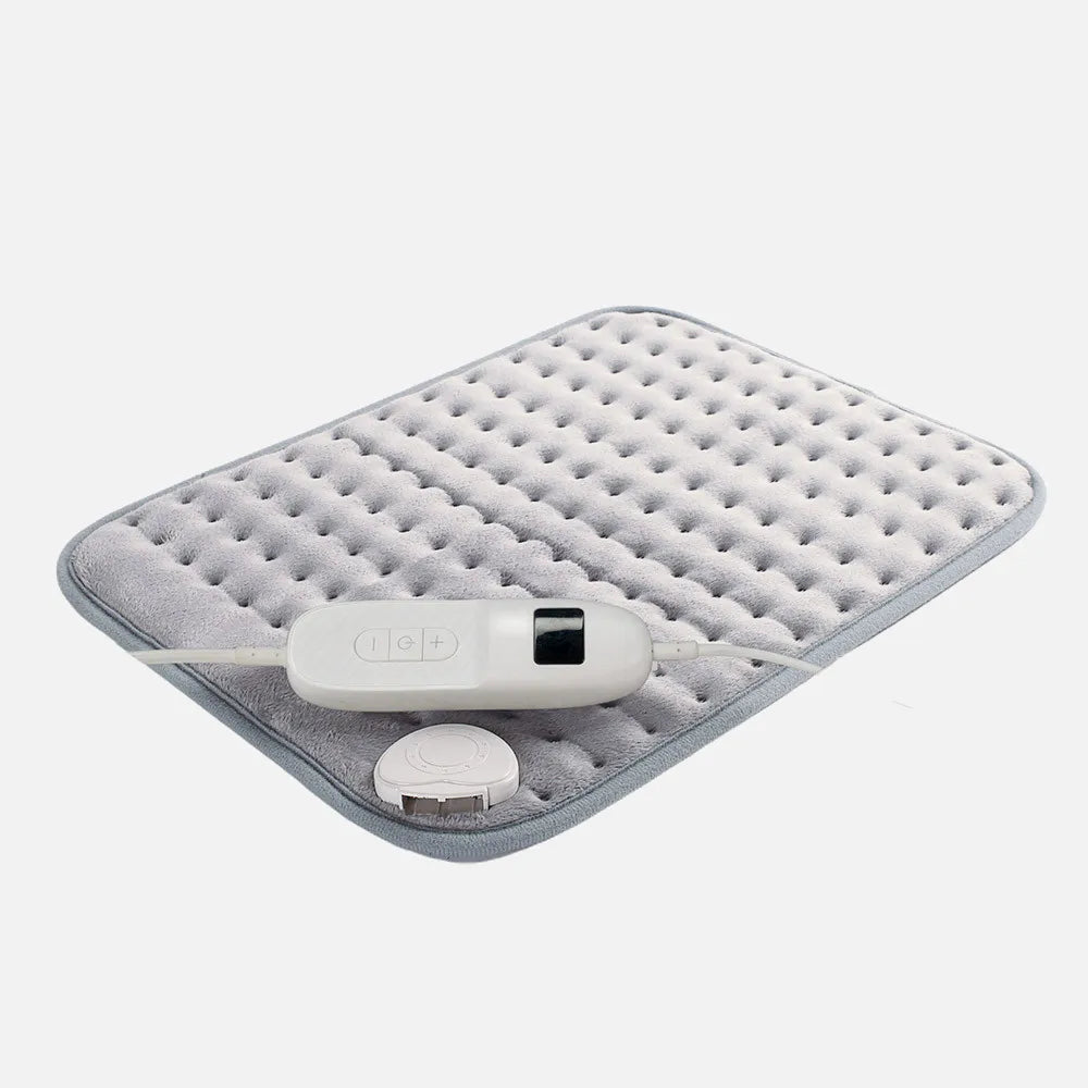Almohadilla Electrica moraleja/vellon Gris 100w 40x30cm 9niveles Apagado Automatico Desmontable Y Lavable