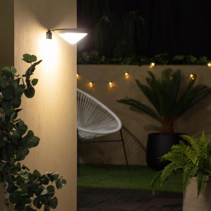 Aplique de Pared Exterior Solar LED de Aluminio con Detector de Movimiento Radar Tucson