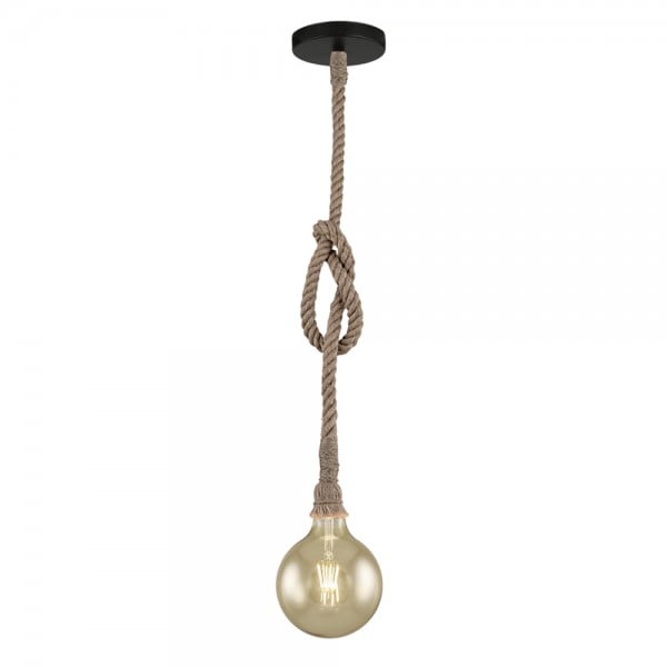 Lámpara de Techo Colgante de Cuerda Rope 1XE27