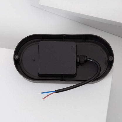 Plafón LED 25W Oval para Exterior 96x198 mm IP65 Hublot Black