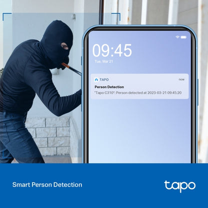 Tapo Camara Vigilancia WiFi Exterior,Cámara 2K 3MP sin batería,IP66 a Prueba de Agua y Polvo, hasta 30m Visión Nocturna, Detección de Movimiento & Alarma Instantánea,Admite Tarjeta SD de 128GB