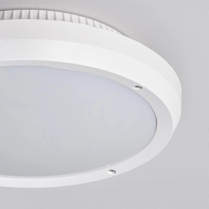 Plafón Circular para Exterior Ø300 mm IP65 Curio Blanco