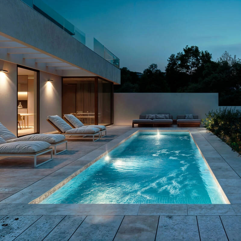 Foco Piscina Superficie LED Sumergible 12V DC Acero Inoxidable IP68 20W