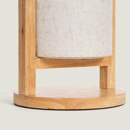 Lámpara de Mesa LED Pórtatil Madera con Batería USB Recargable Fragosa