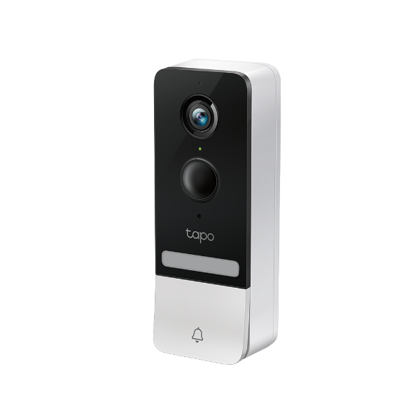 Tapo D230S1, Timbre de Video con batería, 2K 5MP, detección de IA, visión Nocturna en Color, Campo de visión Amplio, batería extraíble, con Timbre
