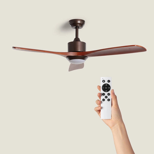 Ventilador de Techo Silencioso Forest Marrón 132cm Motor DC