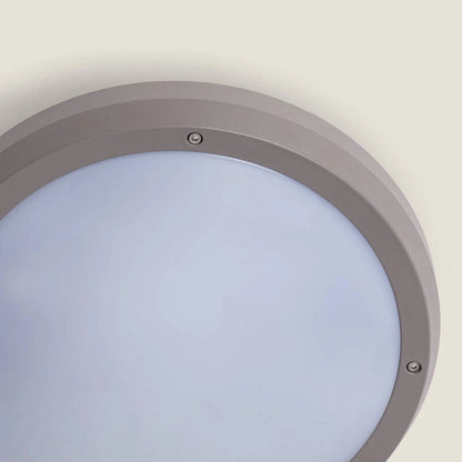 Plafón Circular para Exterior Ø300 mm IP65 Curio Gris