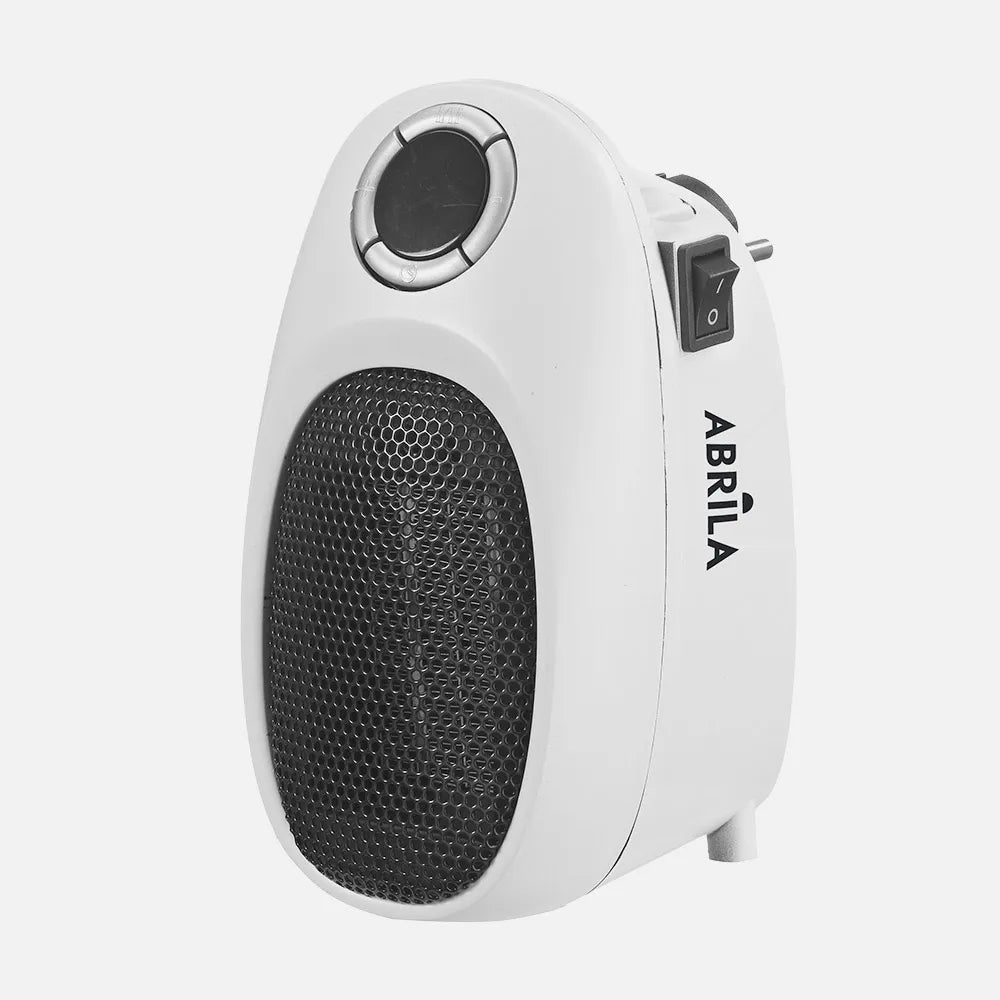 Mini Termoventilador Ceramico Malasia 500w Blanco Temperatura Reg,temporizador Seguridad Display 16x9x12cm