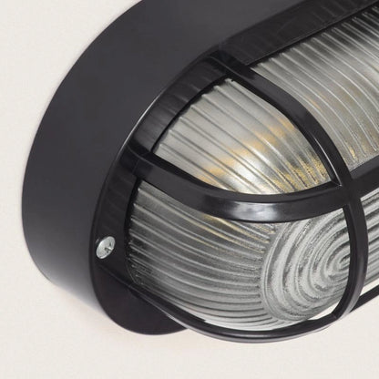 Plafón Oval para Exterior 205x120 mm Hublot Kildare