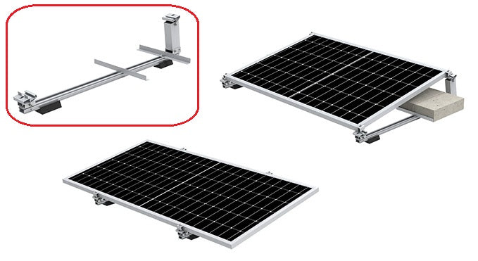 Sistema lastrado para cubierta plana Sur / Este-Oeste – LEVER