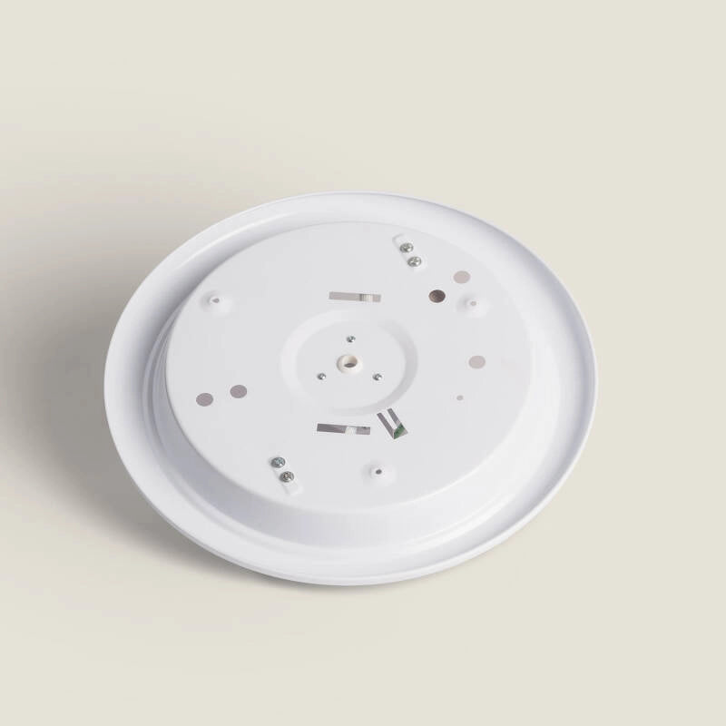 Plafón LED Techo 2x E27 Circular con Sensor de Movimiento PIR y Crepuscular Design