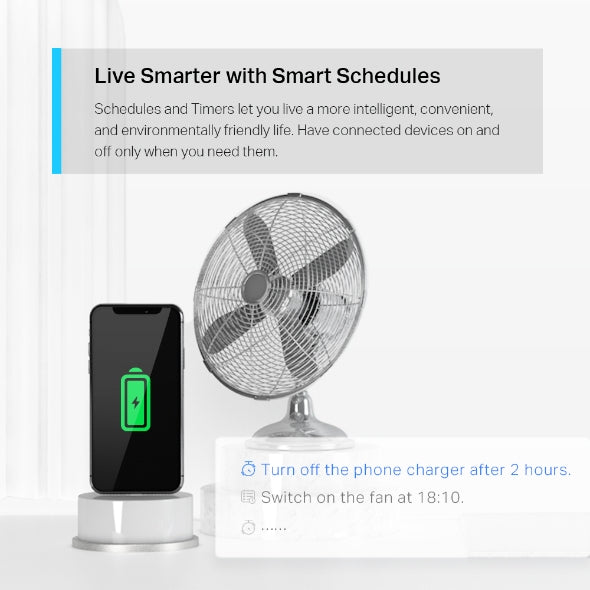 Tapo TP-Link P115 - Mini Enchufe Inteligente Wi-Fi con Monitoreo Energético, Programar el Encendido/Apagado, Ahorro Energía, Compatible con Alexa y Google Home, Color Blanco