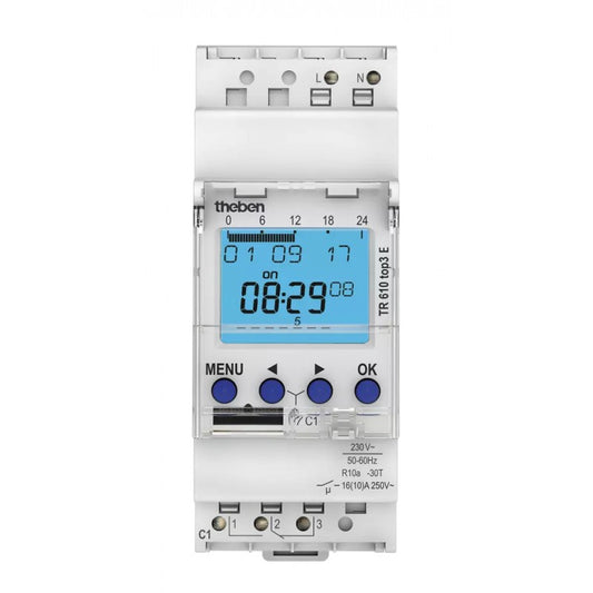 INTERRUPTOR HORARIO DIGITAL 1 CANAL 56 MEMORIAS PROG. OBELISK BT TERM. CONEXION RAPIDA,16 A