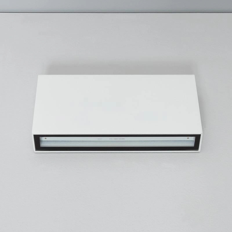 Aplique de Pared Exterior LED 10W Iluminación Doble Cara Rectangular Blanco Kaira