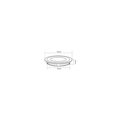 Downlight LED 6W Circular SuperSlim Corte Ø 110 mm