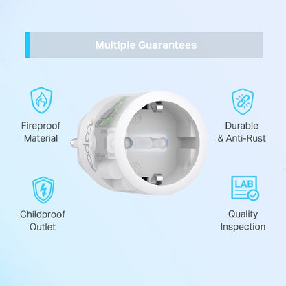 Tapo TP-Link P115 - Mini Enchufe Inteligente Wi-Fi con Monitoreo Energético, Programar el Encendido/Apagado, Ahorro Energía, Compatible con Alexa y Google Home, Color Blanco