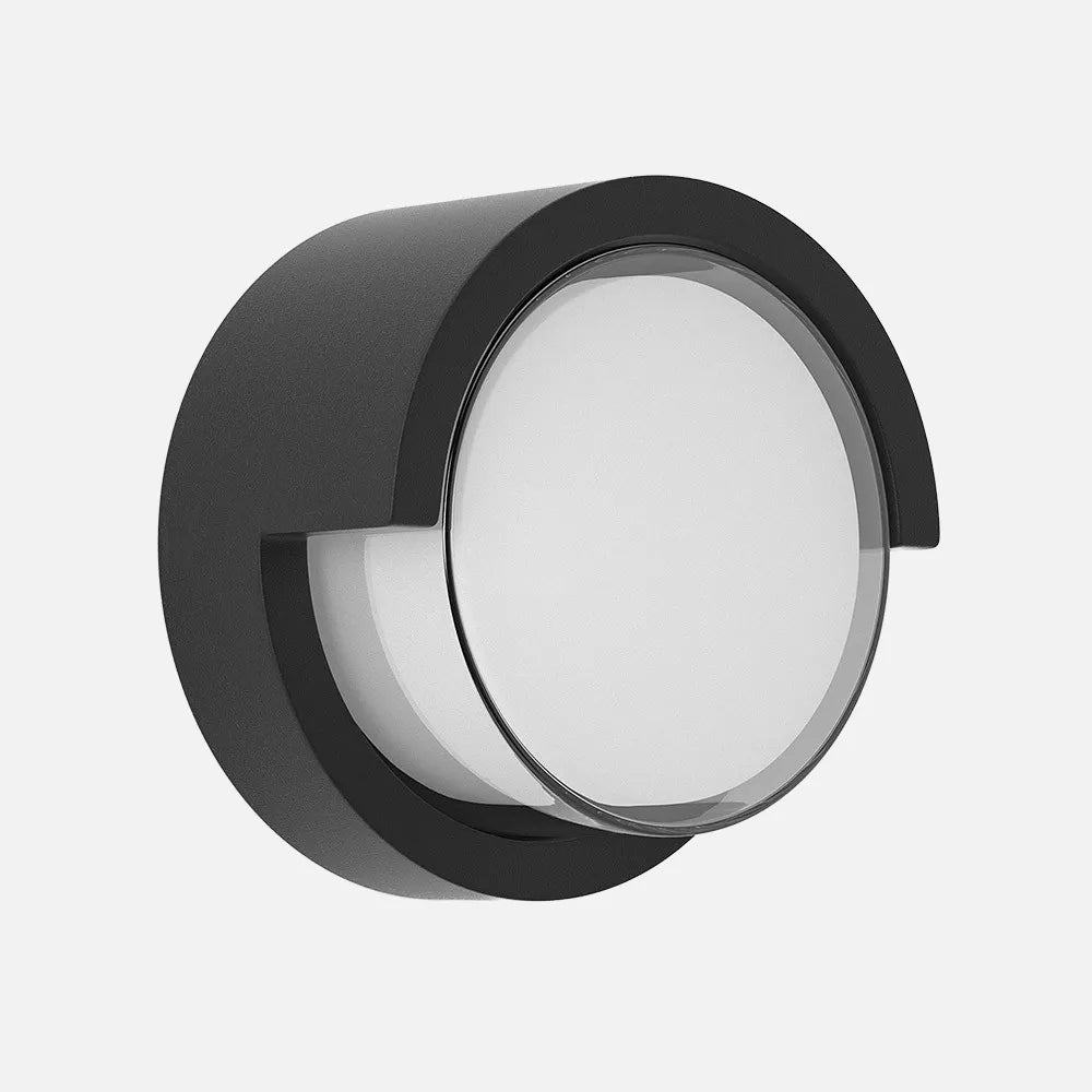 Aplique Exterior 12w 3000k Bejel Negro Ip65 17x17x10,2 Cm 600lm