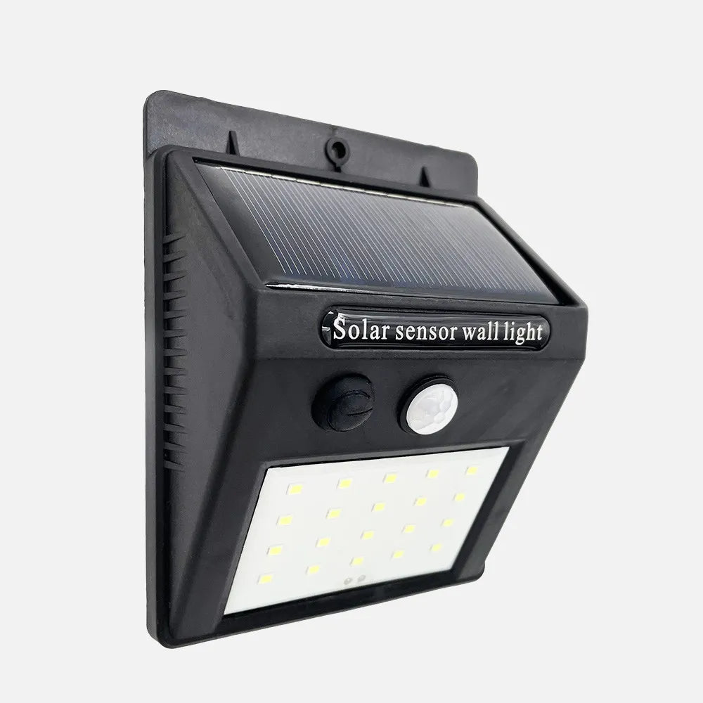 Aplique Solar 5000k Kira Negro 200 Lm Ip55 12,2x9,5x4,4 Cm Sensor Movimiento Crepuscular