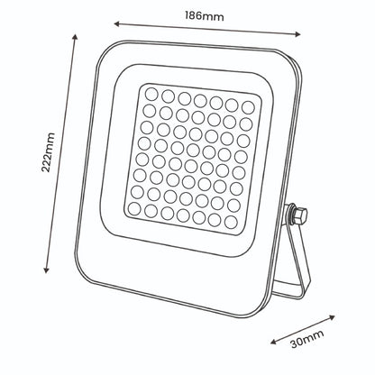 Foco Proyector LED SMD 50W 6000LM Chip Osram Mini On Plus Regulable IP65