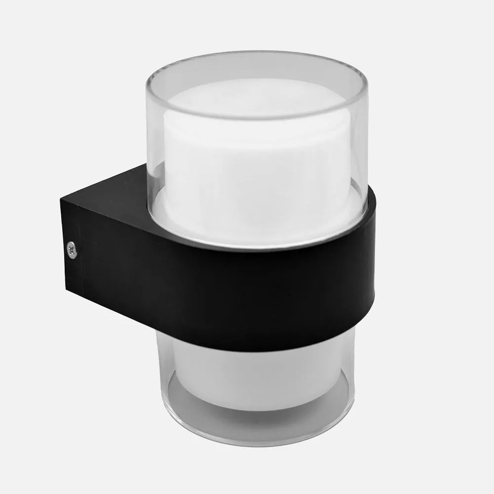 Aplique Exterior 8w 3000k Beira Negro Ip44 500lm 13,5x9,4x10,5 Cm