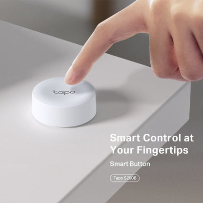TP-Link Tapo S200B Botón Inteligente, Acciones Personalizadas, Control Inteligente Dispositivos, Activación Alarma con un Clic, Batería de Larga Duración, Hub Requerido, Blanco