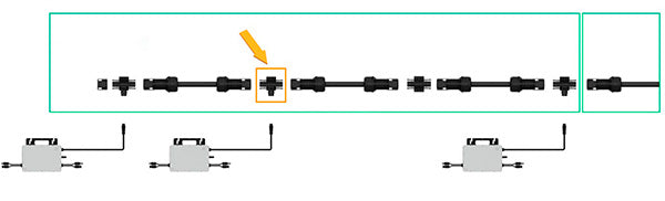 Conector FLEX microinversores Hoymiles (HMS Trunk Connector)