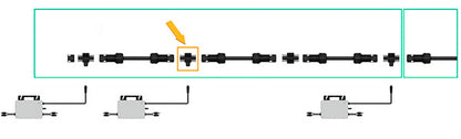 Conector FLEX microinversores Hoymiles (HMS Trunk Connector)