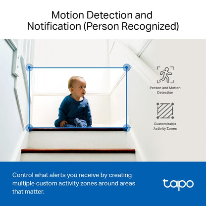 Tapo – Cámara de vigilancia Wi-Fi de Interior 1080P, para bebés y Mascotas, visión Nocturna, detección de Movimiento, Audio bidireccional, Almacenamiento en SD, Compatible con Alexa, Blanco
