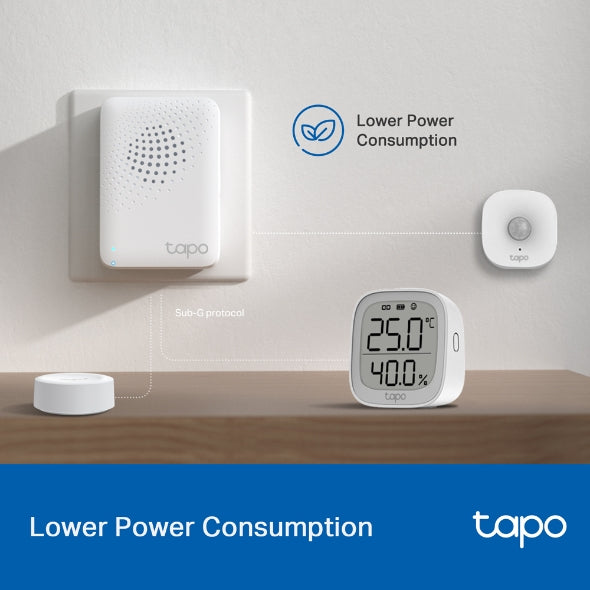 Tapo H100 – Concentrador Inteligente con 19 Tonos, Control centralizado del hogar Inteligente, conexión WiFi hasta 64 Dispositivos, Alarma Inteligente, Plug & Play