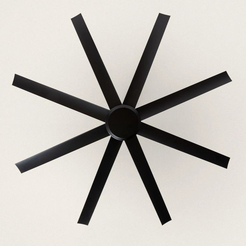 Ventilador de Techo Silencioso Hidra Negro 165cm Motor DC