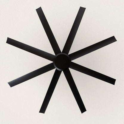 Ventilador de Techo Silencioso Hidra Negro 165cm Motor DC