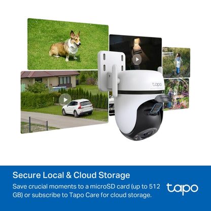 Tapo C520WS - Cámara Vigilancia Wi-Fi Exterior 360°, Resolución 2K QHD, Visión Nocturna en Color Starlight, Detección IA Múltiple, Seguimiento de Movimiento, IP66