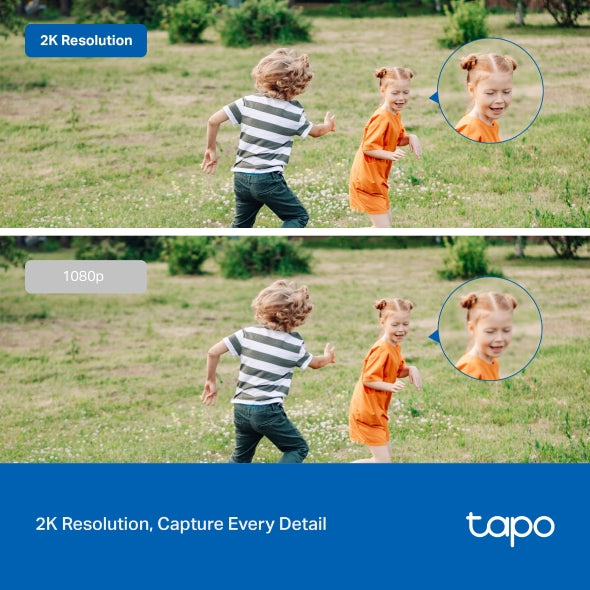 Tapo Camara Vigilancia WiFi Exterior,Cámara 2K 3MP sin batería,IP66 a Prueba de Agua y Polvo, hasta 30m Visión Nocturna, Detección de Movimiento & Alarma Instantánea,Admite Tarjeta SD de 128GB